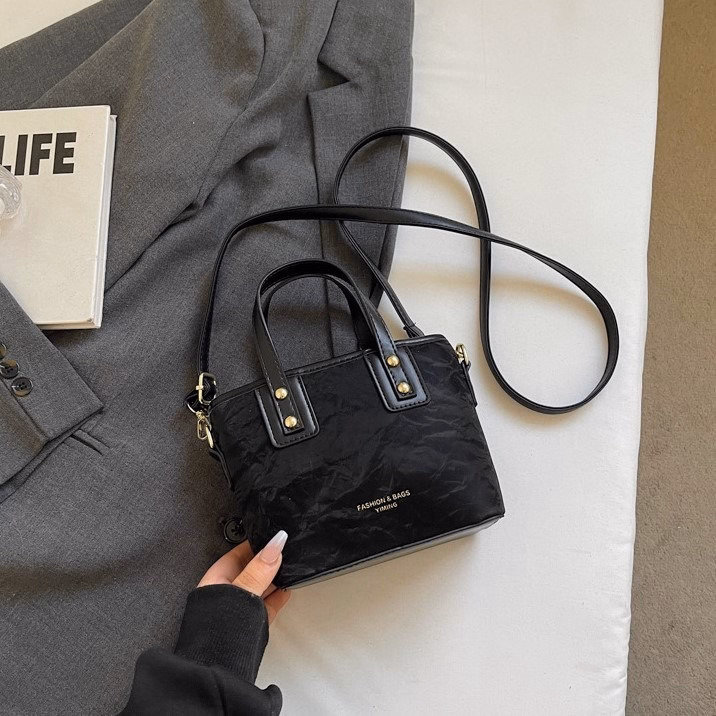 Túi Xách Nữ Đeo Chéo Mini Da Nhung Vân Đá Sang Chảnh Trendy W684 - Winnie House - Ảnh 9