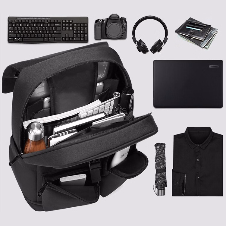 Balo Unisex Thời Trang Cao Cấp Có Phản Quang & Cổng Sạc Usb Hr265 - Haras - Ảnh 3