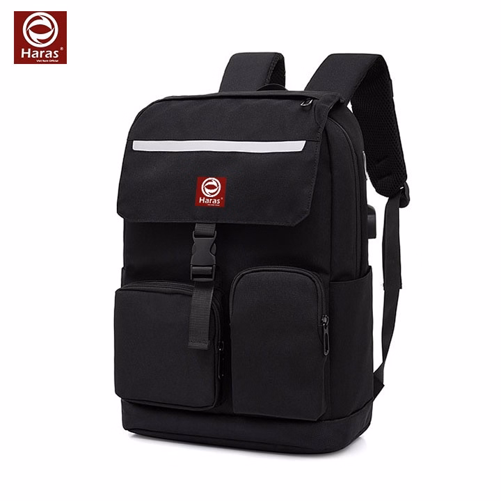 Balo Unisex Thời Trang Cao Cấp Có Phản Quang & Cổng Sạc Usb Hr265 - Haras