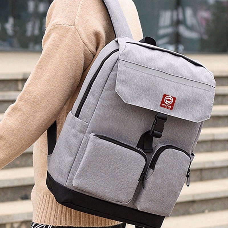 Balo Unisex Thời Trang Cao Cấp Có Phản Quang & Cổng Sạc Usb Hr265 - Haras - Ảnh 7