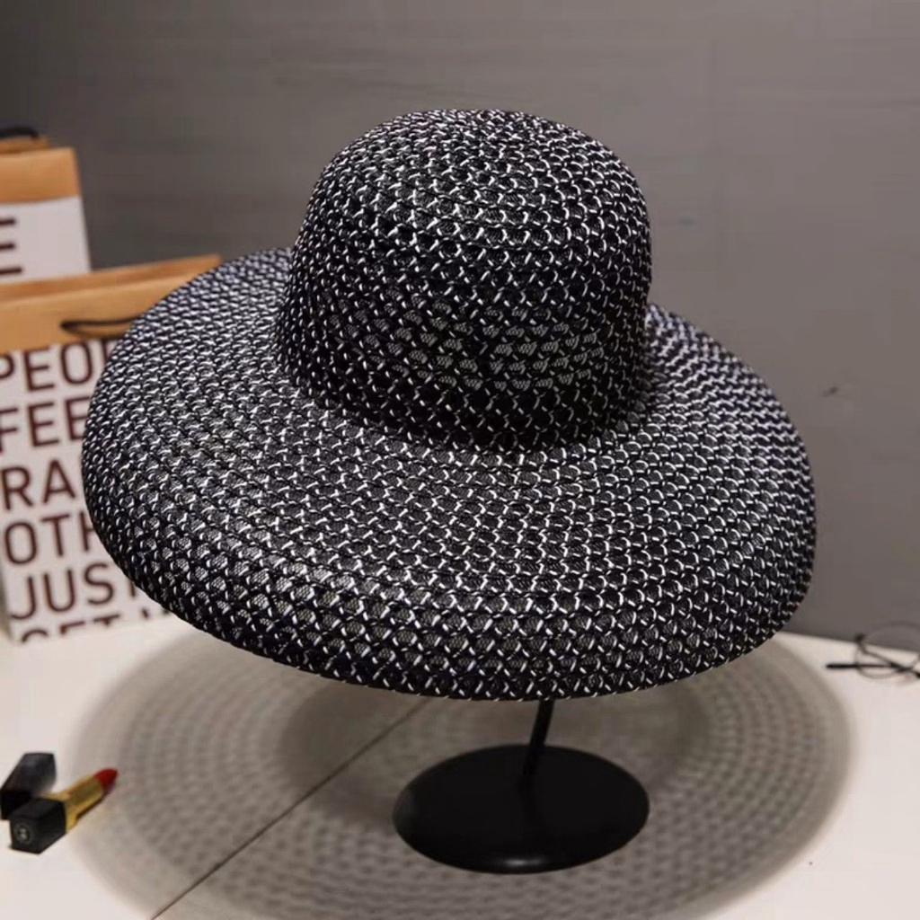 Nón Cói Đi Biển Chuông Họa Tiết Cs007 - Cói Su - Ảnh 2