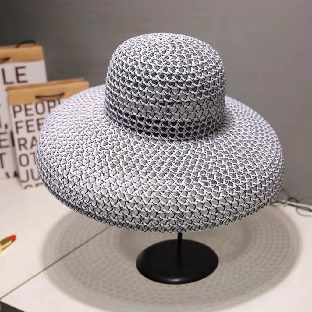 Nón Cói Đi Biển Chuông Họa Tiết Cs007 - Cói Su - Ảnh 5