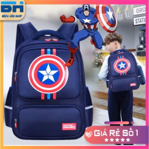 Balo Đội Trưởng Mỹ Chống Nước, Chống Gù Cho Học Sinh Cấp 1 - Bh Kids