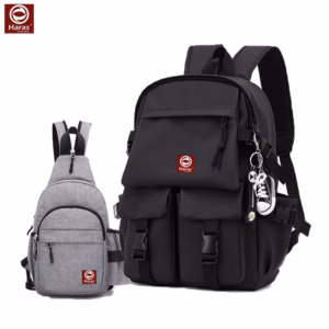 Combo Balo Ulzzang Hàn Quốc Hr284 Và Túi Đeo Chéo Cá Tính Hr225 - Haras