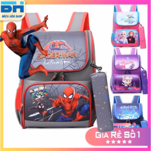 Balo Chống Gù, Chống Thấm Nước Cho Học Sinh Tiểu Học (Tặng Kèm Hộp Bút) - Bh Kids