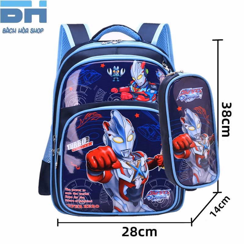 Balo Mẫu Giáo, Học Sinh Tiểu Học, Hoạt Hình 3D Tặng Kèm Hộp Bút - Bh Kids - Ảnh 5