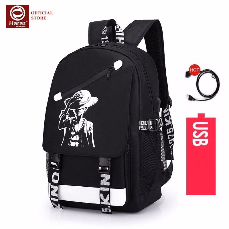 Balo Unisex Thời Trang Hr300 (Tặng Cáp Usb) - Haras