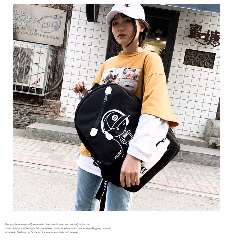 Balo Unisex Thời Trang Hr300 (Tặng Cáp Usb) - Haras - Ảnh 8