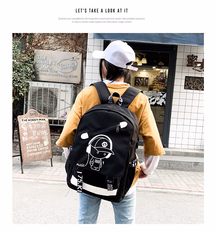 Balo Unisex Thời Trang Hr300 (Tặng Cáp Usb) - Haras - Ảnh 9