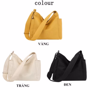 Túi Đeo Chéo Vải Canvas Phong Cách Hàn Quốc - Vanass