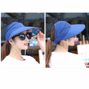 Mũ Vải Chống Nắng Vành Rộng Đính Ngọc - Diepchi Fashion