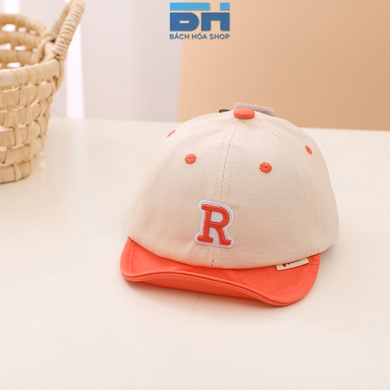 Mũ Nón Lưỡi Trai Cho Bé Phong Cách Thời Trang, Họa Tiết Chữ Cái (Mũ R) - Bh Kids - Ảnh 10