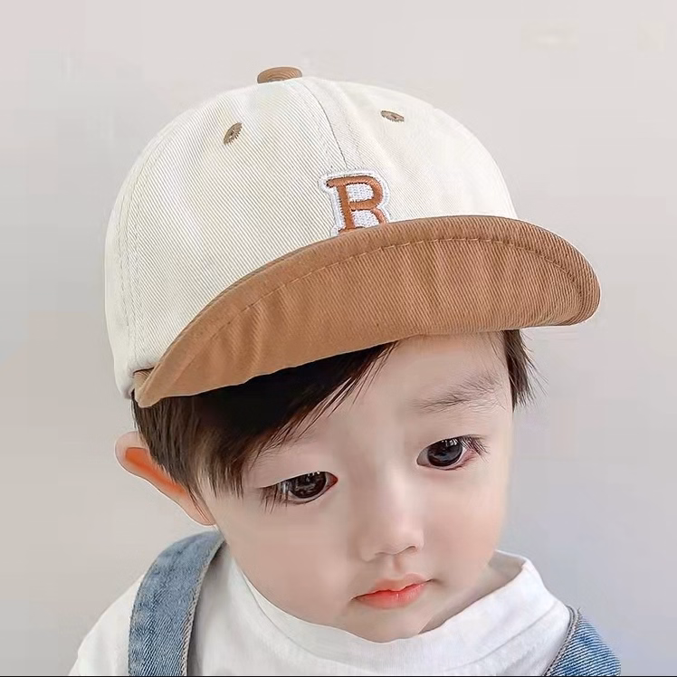 Mũ Nón Lưỡi Trai Cho Bé Phong Cách Thời Trang, Họa Tiết Chữ Cái (Mũ R) - Bh Kids - Ảnh 5