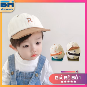 Mũ Nón Lưỡi Trai Cho Bé Phong Cách Thời Trang, Họa Tiết Chữ Cái (Mũ R) - Bh Kids