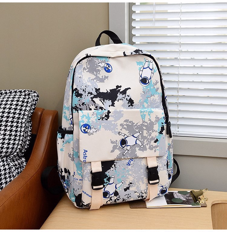 Balo Ulzzang Họa Tiết Thời Trang Hàn Quốc Hr307 - Haras (Tặng Kèm Móc Khóa Phi Hành Gia) - Ảnh 3