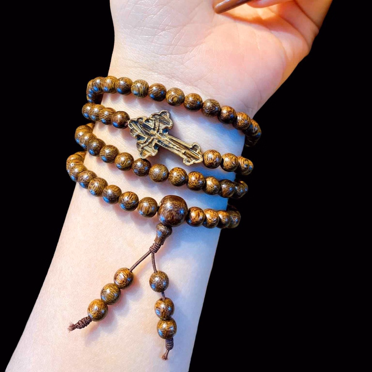 Vòng Tay Trầm Hương Tốc Phối Thánh Giá - Thắng Giang - Ảnh 2