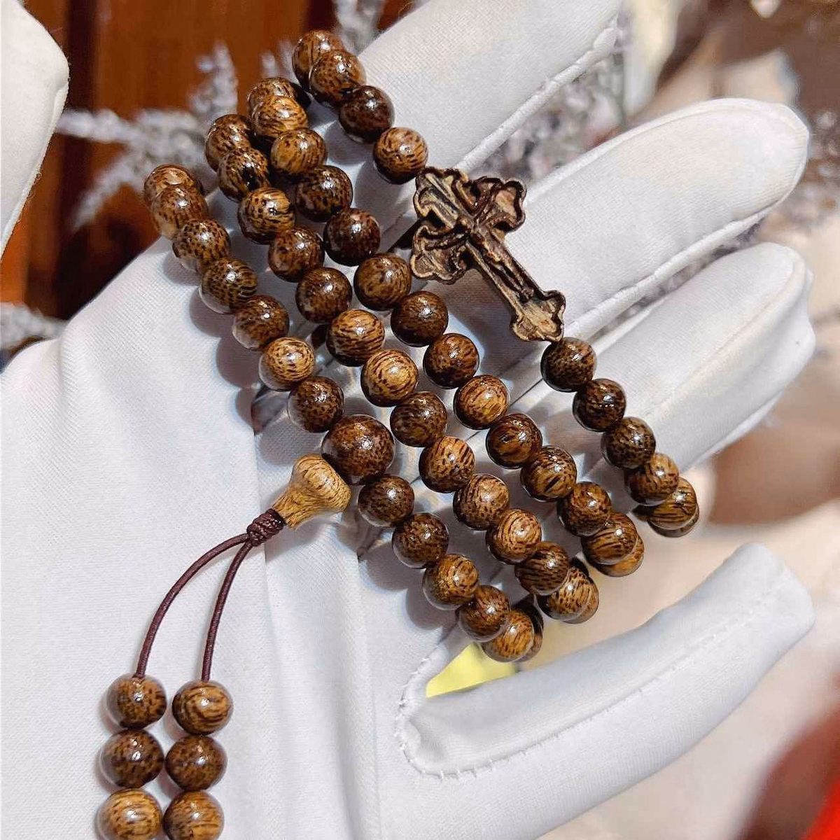 Vòng Tay Trầm Hương Tốc Phối Thánh Giá - Thắng Giang - Ảnh 3