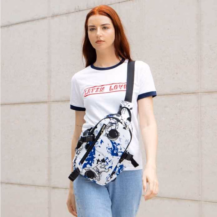 Túi Đeo Chéo Unisex Thời Trang Hr310 - Haras (Tặng Kèm Móc Khóa Phi Hành Gia) - Ảnh 5