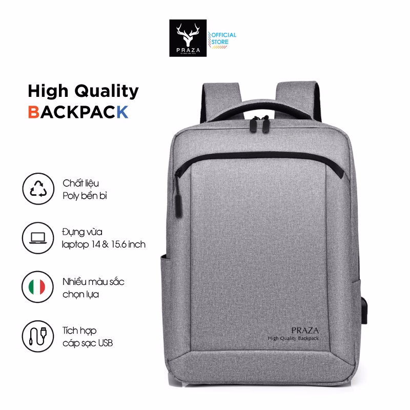 Balo Laptop Chất Lượng Cao Chống Trầy Xước Praza Bl187S - Praza - Ảnh 2