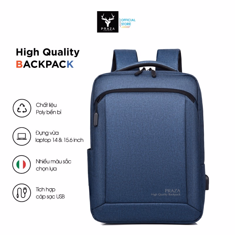 Balo Laptop Chất Lượng Cao Chống Trầy Xước Praza Bl187S - Praza - Ảnh 3