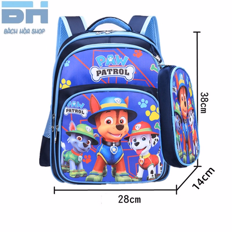 Balo Mẫu Giáo, Học Sinh Tiểu Học, Hoạt Hình 3D Tặng Kèm Hộp Bút - Bh Kids - Ảnh 15