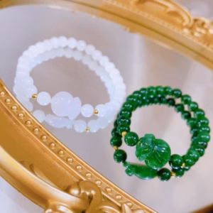 Vòng Tay Cẩm Thạch Phối Túi Tiền Thiên Nhiên - Thắng Giang