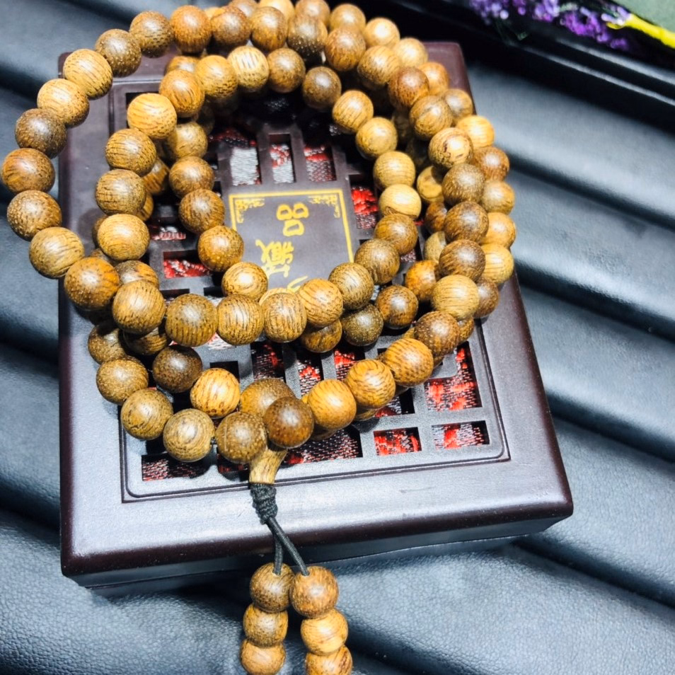 Trầm Rừng Lào Thiên Nhiên 108 Hạt 6 Ly Thơm Ngọt - Thắng Giang - Ảnh 7