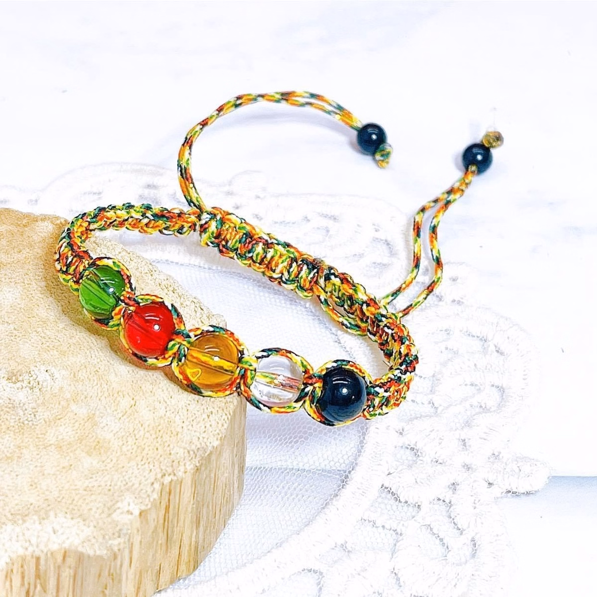 Vòng Tay Ngũ Hành Tết Chỉ Ngũ Sắc Màu Hỗn Hợp - Thắng Giang