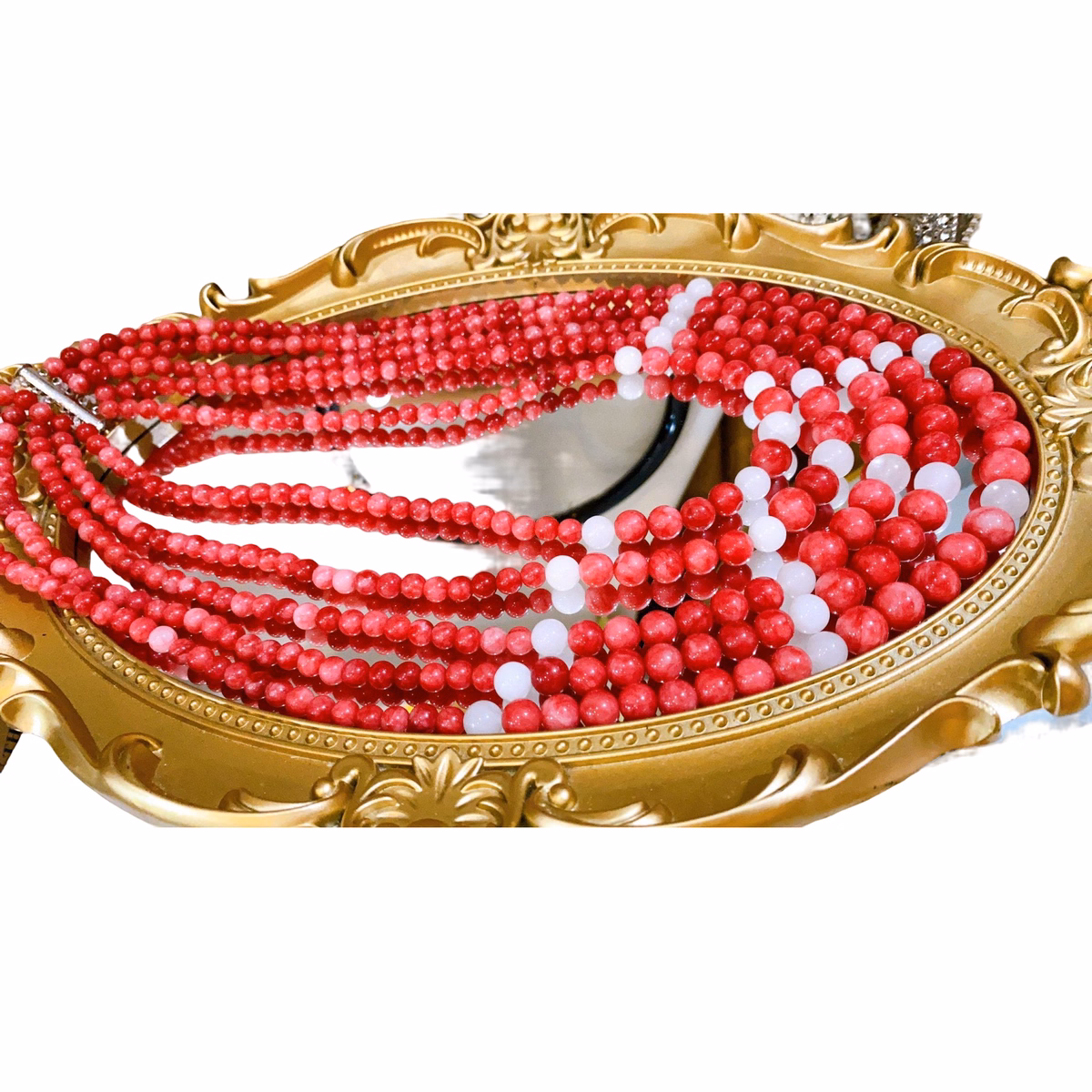 Chuỗi Vòng Cổ Thạch Anh Hồng Hầu Dâng Năm Tầng - Thắng Giang - Ảnh 3