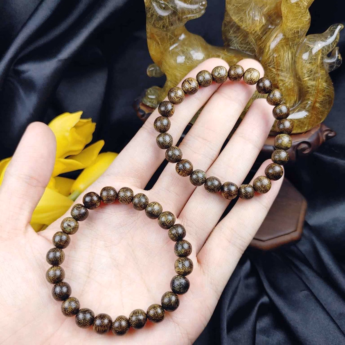 Vòng Tay Trầm Hương Tốc Thiên Nhiên - Thắng Giang - Ảnh 8