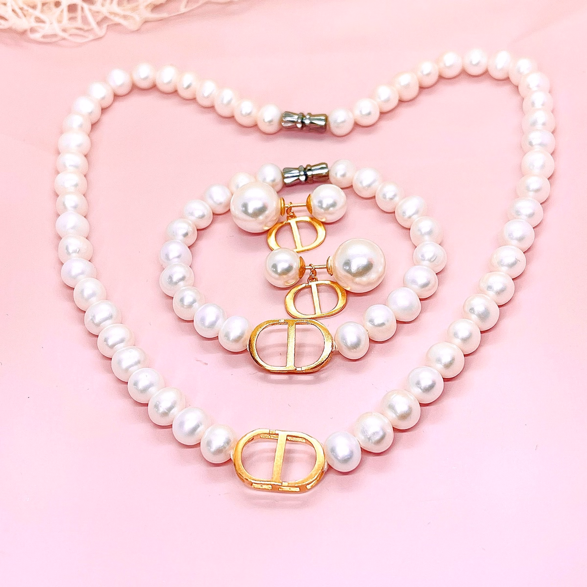 Bộ Trang Sức Ngọc Trai Nuôi Nước Ngọt Thiên Nhiên Khoá Cd Tặng Kèm Hộp Đựng Sang Trọng - Thắng Giang - Ảnh 2