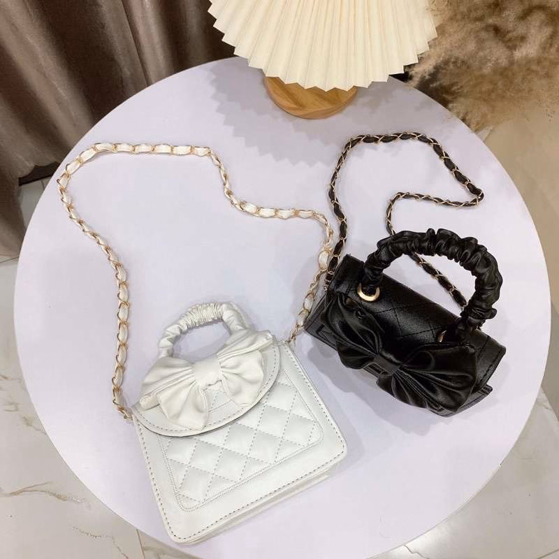 Túi Xách Nữ Gắn Nơ Xinh Tm04 - Kk Store