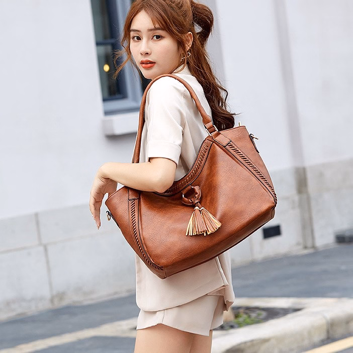 Túi Xách Nữ Đeo Vai Cao Cấp Phong Cách Cổ Điển Âu Mỹ Tvnn383 - Janev - Ảnh 5