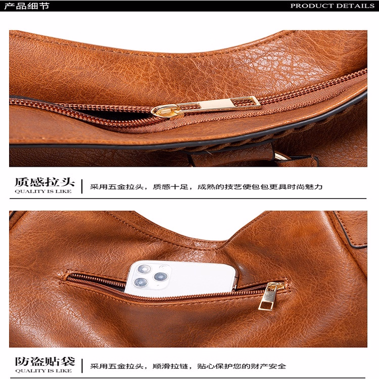 Túi Xách Nữ Đeo Vai Cao Cấp Phong Cách Cổ Điển Âu Mỹ Tvnn383 - Janev - Ảnh 17