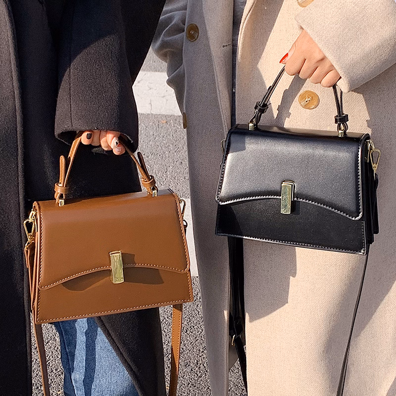 Túi Xách Nữ Da Pu Cao Cấp, Khóa Xoay Đeo Chéo Cá Tính - Jinbbq - Ảnh 7