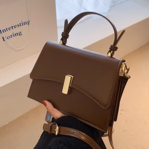 Túi Xách Nữ Da Pu Cao Cấp, Khóa Xoay Đeo Chéo Cá Tính - Jinbbq