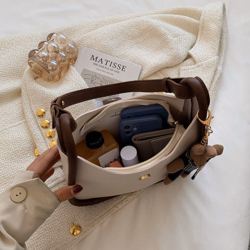 Túi Xách Nữ Cúc Cài Tròn Với Thiết Kế Bo Viền Cực Đẹp - Jinbbq - Ảnh 7