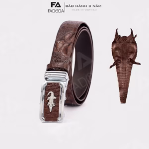 Thắt Lưng Da Cá Sấu Dây Liền Nguyên Con Bản Rộng 3.5Cm Sp-Fcb01G - Fadoda