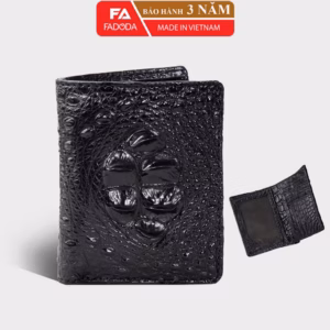 Ví Nam Da Cá Sấu Hai Mặt Làm Từ Vân Gù Da Cá Sấu Sp-Fcw02G - Fadoda