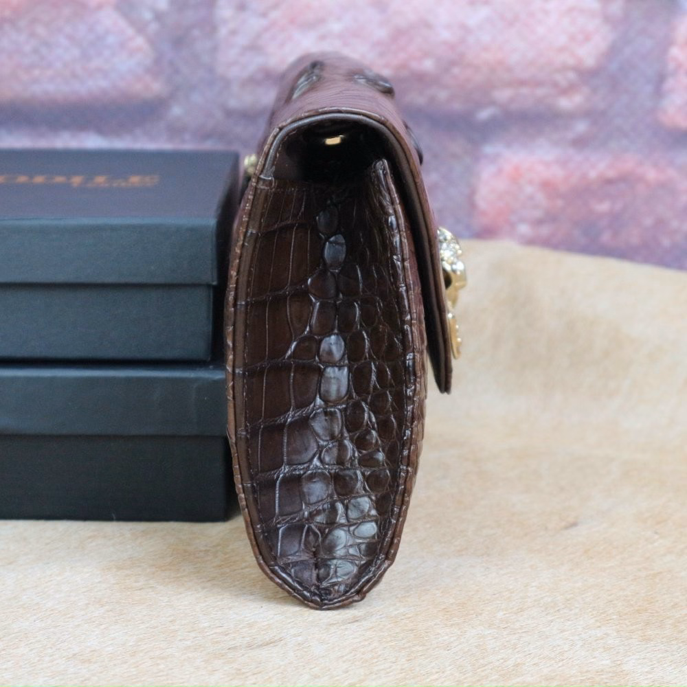 Túi Đeo Chéo Nơ Nữ Da Cá Sấu Fchw21 - Fadoda - Ảnh 7