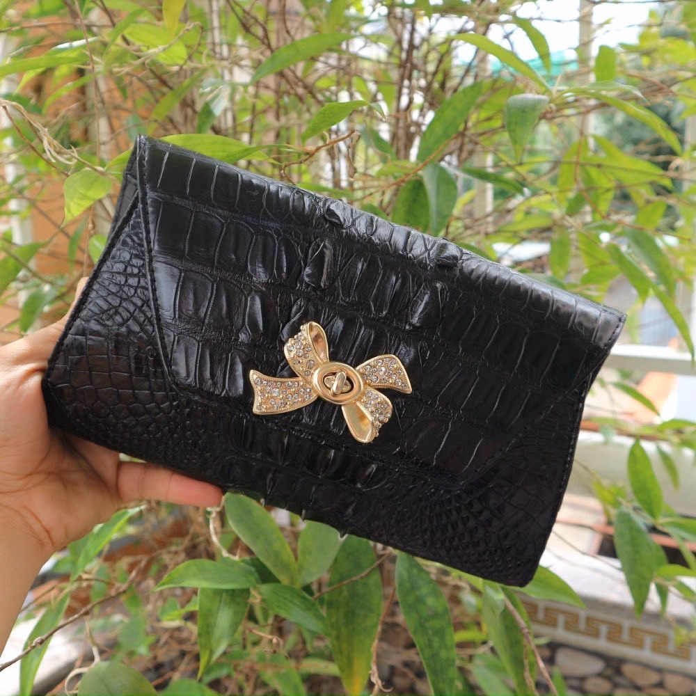 Túi Đeo Chéo Nơ Nữ Da Cá Sấu Fchw21 - Fadoda - Ảnh 5