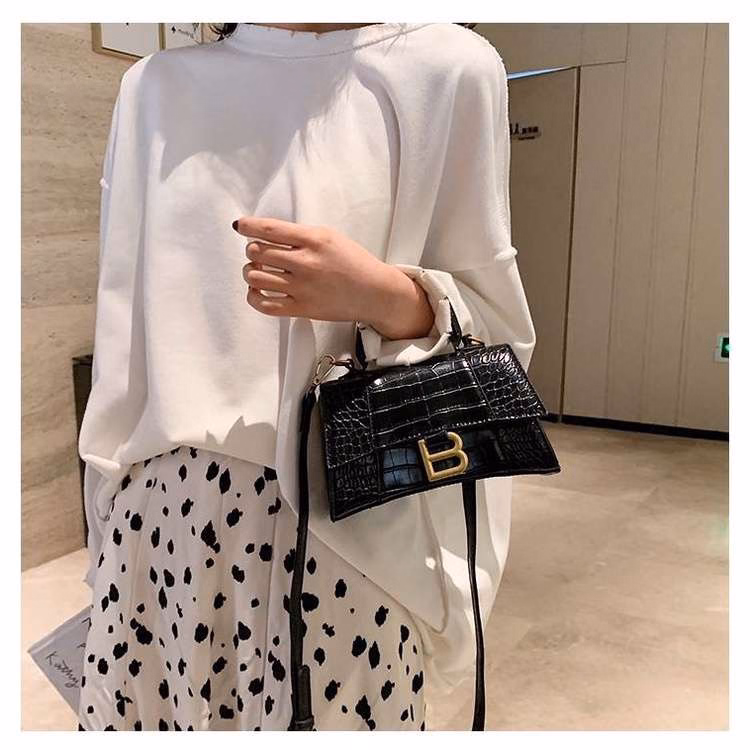 Túi Xách Nữ Hình Chữ B Da Bóng Kèm Khăn Sh07 - Jinbbq - Ảnh 4