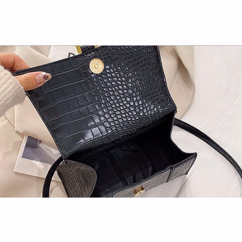 Túi Xách Nữ Hình Chữ B Da Bóng Kèm Khăn Sh07 - Jinbbq - Ảnh 9