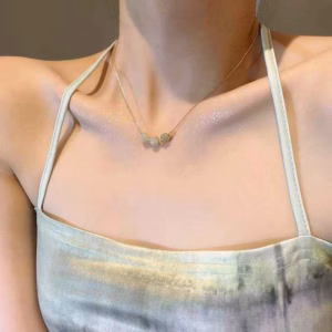 Dây Chuyền 3 Viên Ngọc Xanh Xinh Nhẹ Nhàng Sang Trọng Dc232 - Lady'S Passion