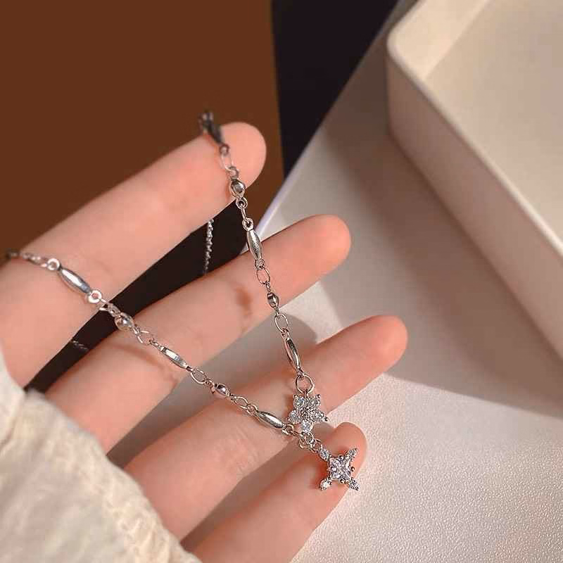 Dây Chuyền Chữ Thập Đính Đá Zircon Hình Bông Hoa Dc233 - Lady'S Passion