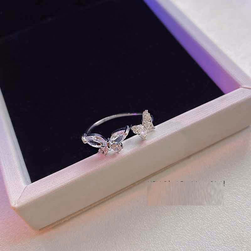 Nhẫn Bướm Đôi Đính Đá Siêu Sang Đẹp Fullbox Sang N234 - Lady'S Passion - Ảnh 3