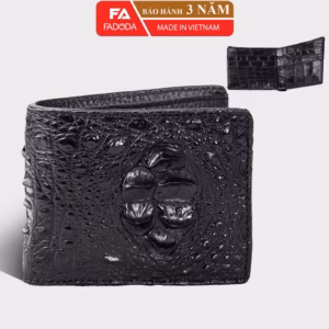 Ví Da Cá Sấu Hai Mặt Sp-Fcw04G Vùng Da Lưng Gù - Fadoda