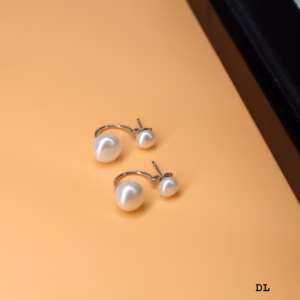 Bông Tai Ngọc Trai Nuôi Nước Ngọt Thiên Nhiên Gắn Bạc Ta Cao Cấp - Thắng Giang