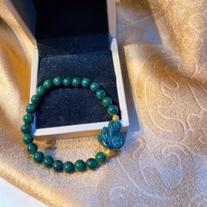 Vòng Tay Hồ Ly Ngọc Cẩm Thạch Thiên Nhiên Có Thẻ Hóa Đơn - Thắng Giang