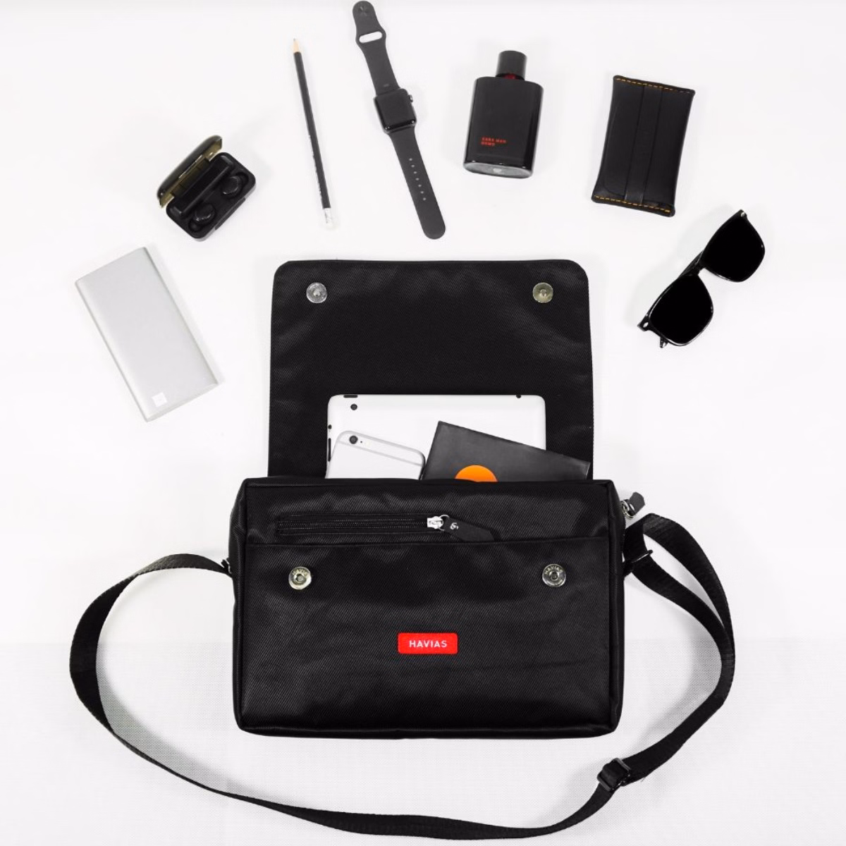 Túi Messenger Oxford Havias Black - Havias - Ảnh 2